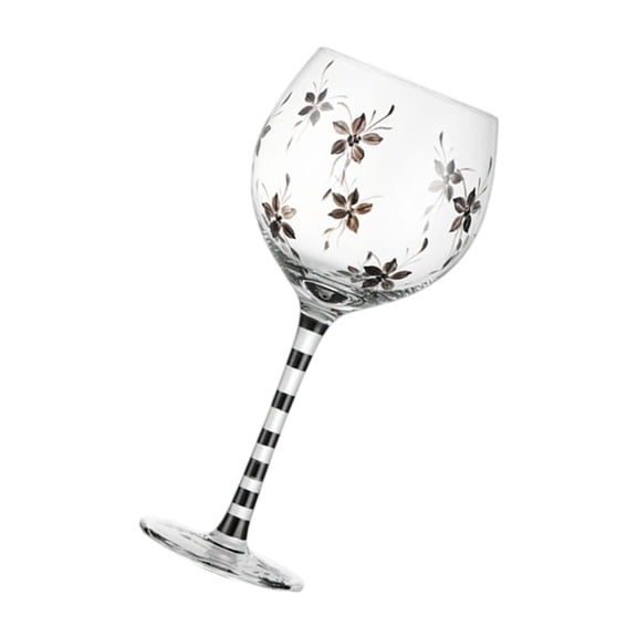 AOOOWER Creative Hand-Painted Crystal Wine Glass Transparent High-Arched Cup Glassware For Romantics Dinners