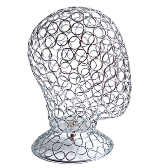 AOOOWER Creative Iron Art Wig Stand Mannequin Head Hollow Iron Hat Rack Suitable for Hat