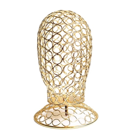 AOOOWER Creative Iron Art Wig Stand Mannequin Head Hollow Iron Hat Rack Suitable for Hat