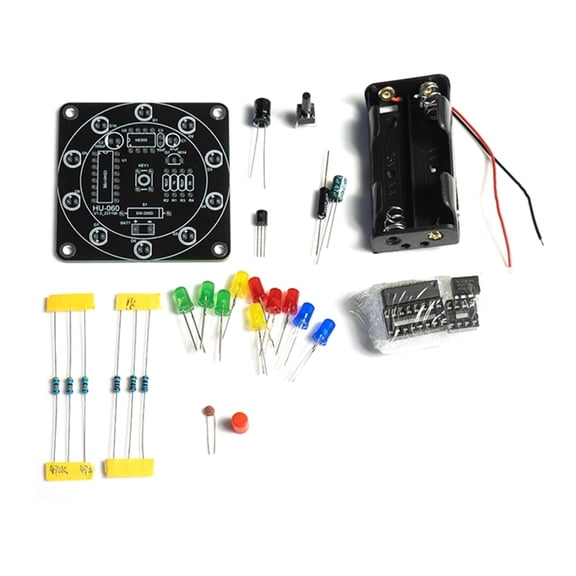 AOOOWER Creative LED Lottery Wheel Kit Build Your Own Fun & Engaging DIY Project for Home Use, Students Teens Home Entertainment