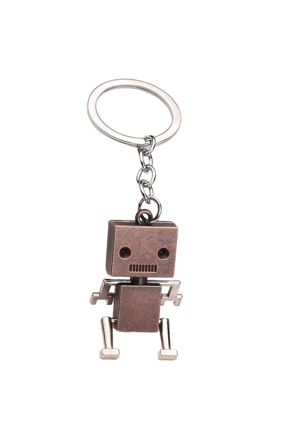 Creative Movable Robot Keychain Vintage Pendant For Men And Boys Birthday Gifts