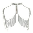 thumbnail image 1 of AOOOWER Crystals Tassels Arm Chain Multilayered Shoulder Body Jewelry for Ladies, 1 of 8