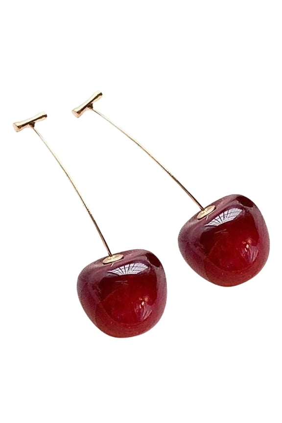 Cute Cherry Dangle Earrings Long Earrings Multifuntional Ear Jewelry Fashion Fruit Jewelry Unique Earrings for Daily