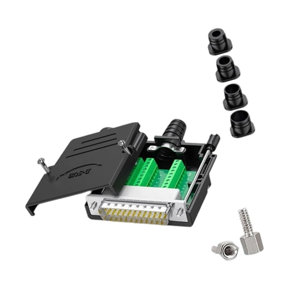 AOOOWER DB25 Port Connectors 25Pin Gold Plateds Contacts For Signal Transmission