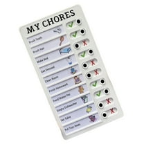 AOOOWER Daily Routine Chart For Kids Reusable Time Management Board Visual Schedule Board Daily Chore Checklist Board 12x20cm