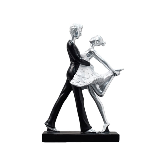 AOOOWER Dancing Ballet Couple Figurines Ballet Dancer Statue Sculpture Table Ornament