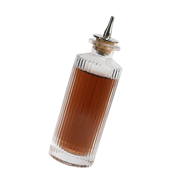 AOOOWER Decorative 90ml Glass Liquor Flasks Oval Design Suits Pubs Collectors