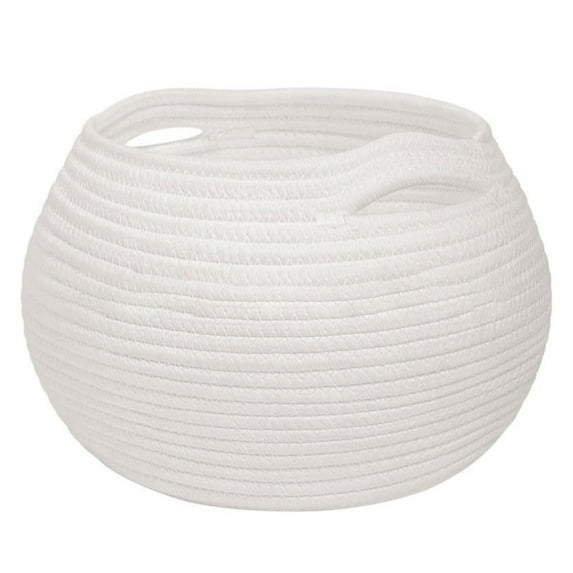 AOOOWER Decorative Jar Shaped Organizer Basket Natural Hemps Storage Container with Handle Home Management Tool