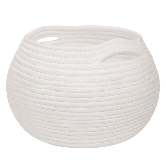 AOOOWER Decorative Jar Shaped Organizer Basket Natural Hemps Storage Container with Handle Home Management Tool