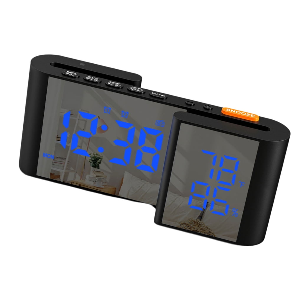 AOOOWER Digital Alarm Clock ABS PC Shell FM76~108MHz Radio For Deep ...