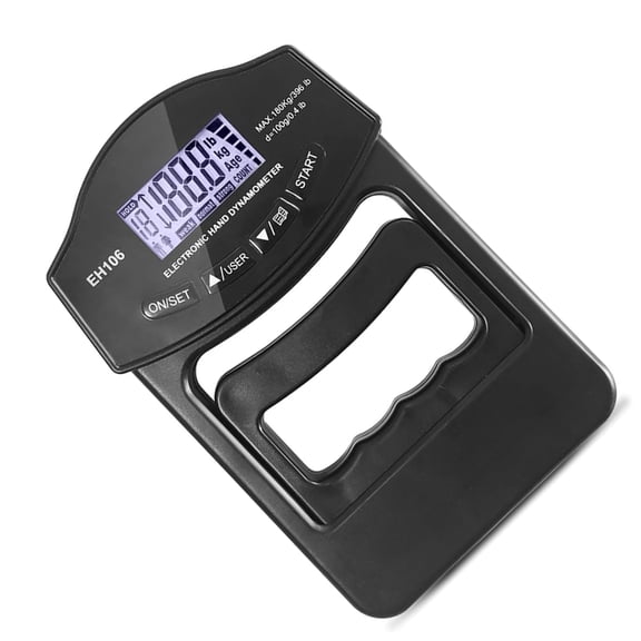 AOOOWER Digital Hand Strength Meter Electronic Grip Strength Gauge 396lb/180kg Hand Dynamometer LED Backlit Hand Force Meter