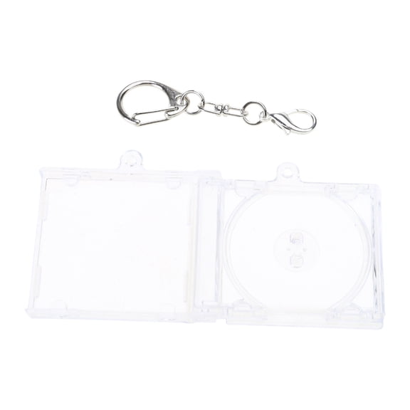 AOOOWER Disc Album Pendant Keychain Blank Disc Box Keychain Suitable For Keychain Backpack