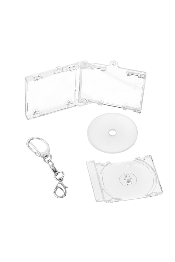 Disc Album Pendant Keychain Blank Disc Box Keychain Suitable For Keychain Backpack