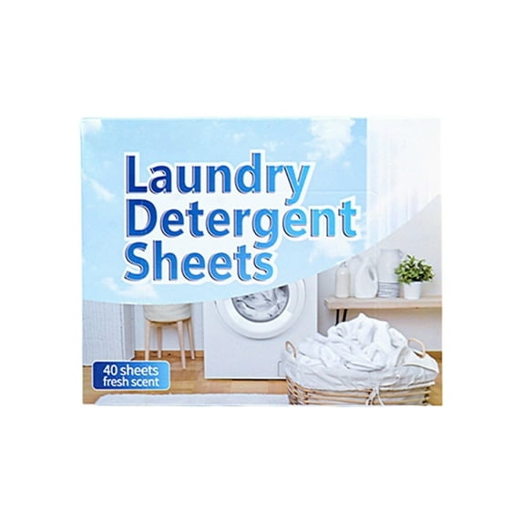 AOOOWER Dissolvable Laundry Sheets Strong Cleaning Detergent Sheet Safe For Delicate Skin And Baby Clothes Home Travel Use