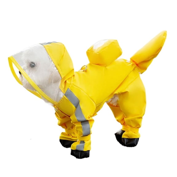 AOOOWER Dog Raincoats Ponchos Coat 6 Size to Choose Adjustable Pet Rain Coat Rainwear Walks and Outings