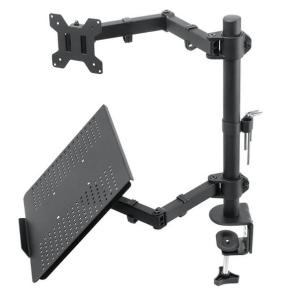 AOOOWER Double Monitors Mount Stand Desk Universal Expandable Display Bracket For Laptop Computer Desktop Holder Double Arm