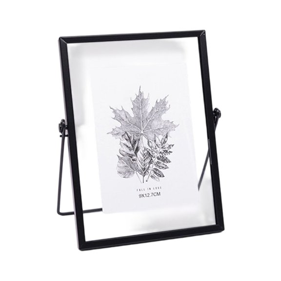 AOOOWER Double Sided Glass Floating Picture Frame Pressed Flower Frame Gift for Family