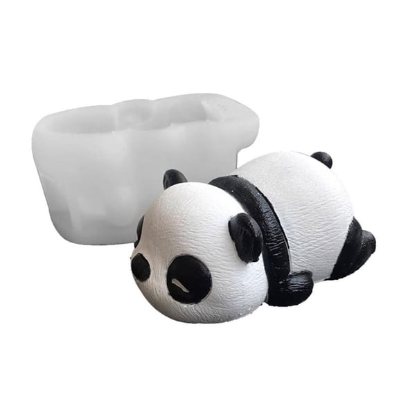 AOOOWER Dozing Panda Shaped Silicone Chocolate Moulds Baking Tools for Baking Treats