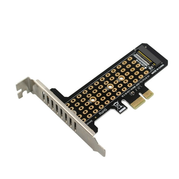 AOOOWER Durability PH41-X1 M.2NVME SSDs PCIe X1 Expansion Card for M Key Hard Drive Featuring LED Indicator Easy Installation