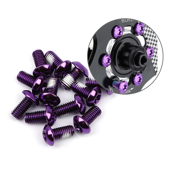 AOOOWER Durable Alloy Steel T25 Bikes Disc Brake Rotor Bolts for Securing Disc Brake Pads Easy Installation and Removal