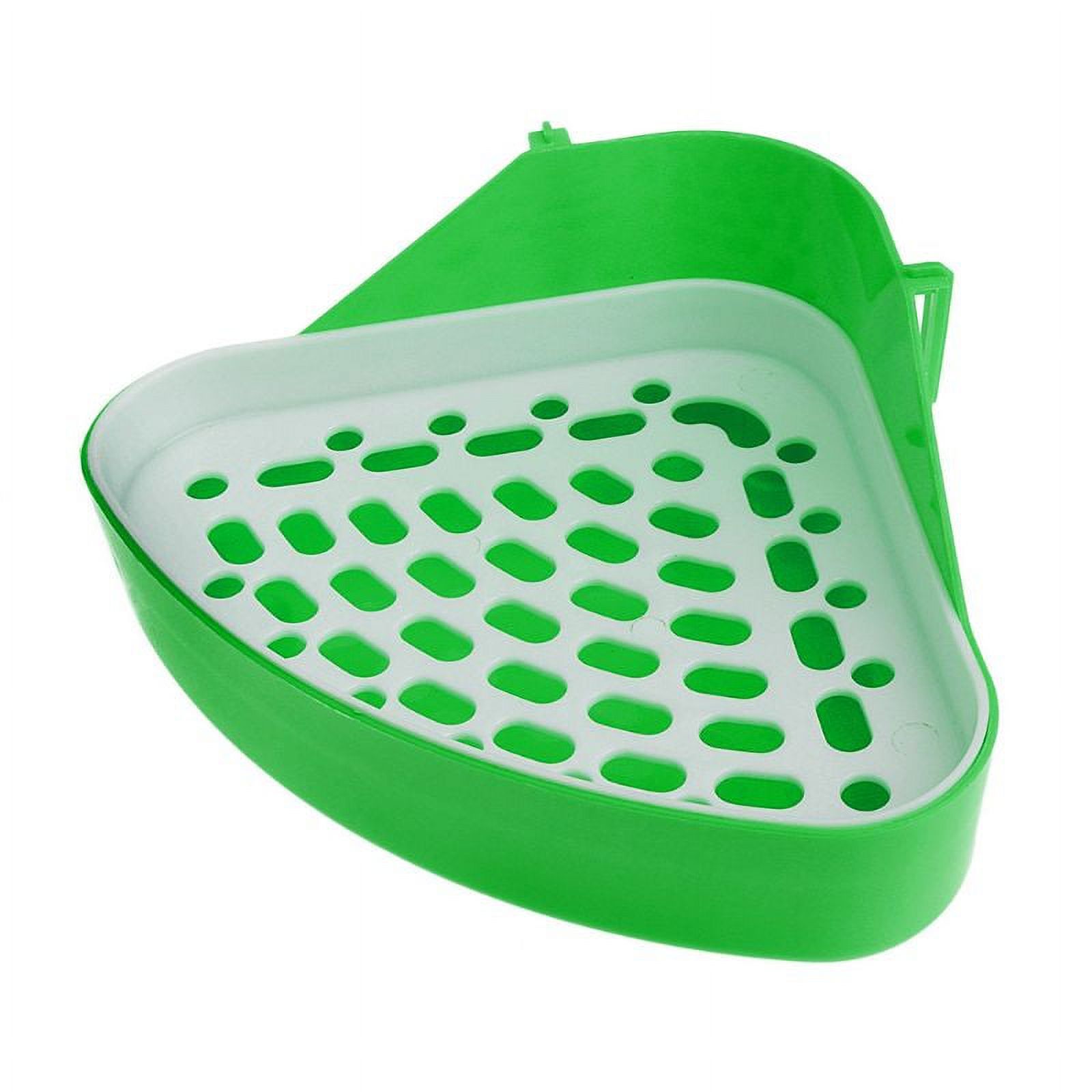 AOOOWER Durable Triangle Litter Box for Cage Bunny Corner Litter