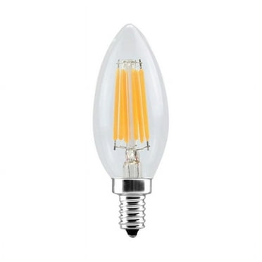 AOOOWER E14 6W Edison COB Filament Retro LED Light Candle/Flame Bulb Lamp Chandelier