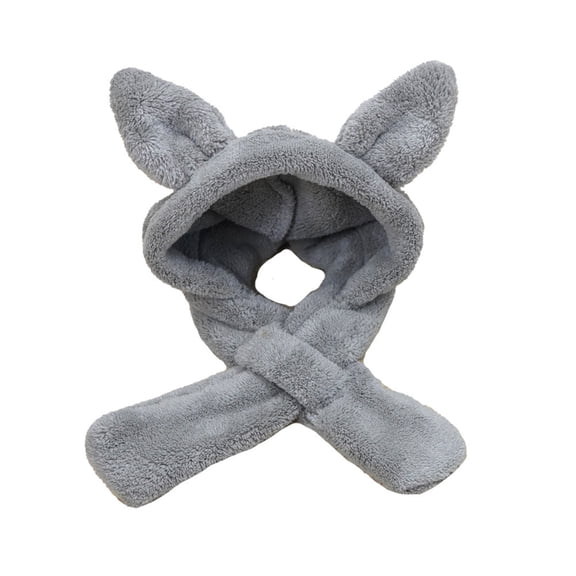 AOOOWER Ear Protective Pet Headwears Hat Winter Warm Plush Hoodie Hat for Dogs and Cats