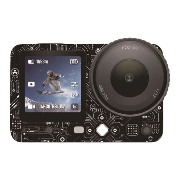 AOOOWER Easy Application Camera Decal Precise Cut for Action 6 Camera Body Portable