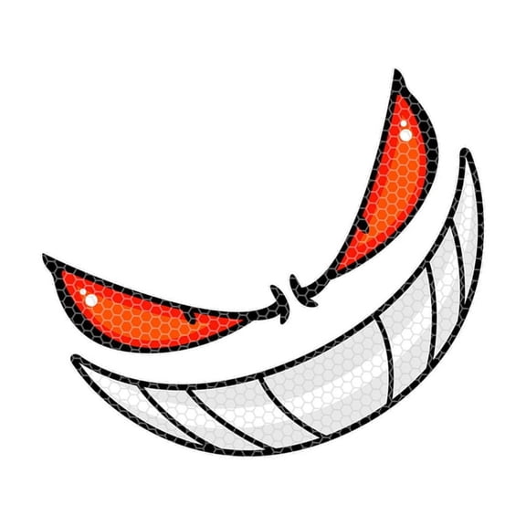 AOOOWER Edgy Motorcycles Sticker Water Resistant Punk Designs Decorative Sticker Waterproof Vehicle Decal for Scooters Body Cover