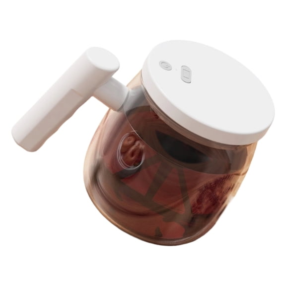 AOOOWER Electric Glass Stirring Cup Portable Coffee Mugs With USB Charging For Office Use