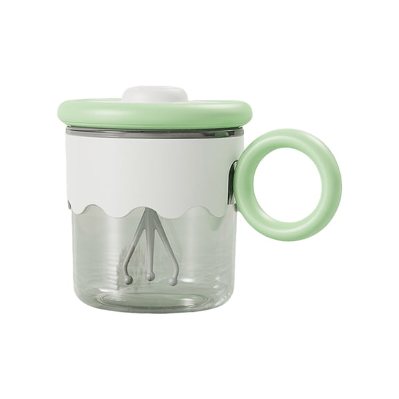 AOOOWER Electric Stirring 400ml Automatic Mixing Glass with Handle Easy Operation Water Drinkware Practical Kitchen Accessory