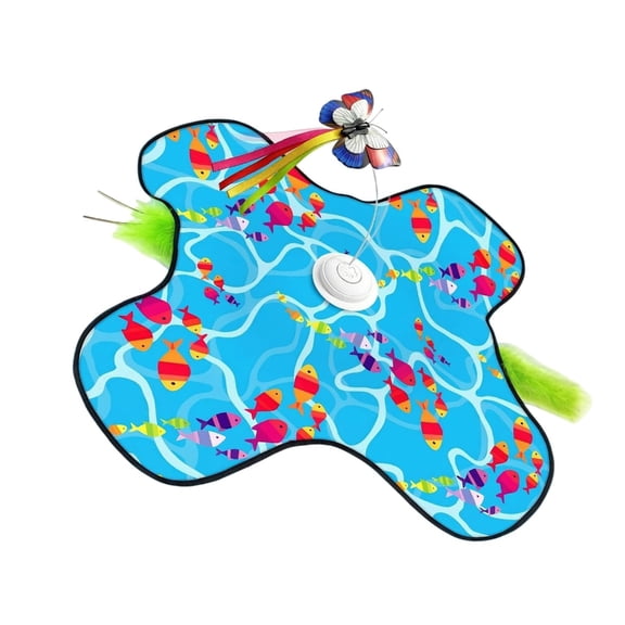 AOOOWER Electric follow Toy With Creature Noises And Gripping Base For Active Domestic Cats
