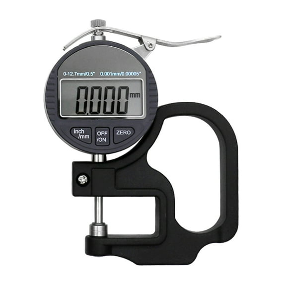 AOOOWER Electronic Micrometer Thickness Meter with LCD Display 0.001mm/0.00005" 12.7mm