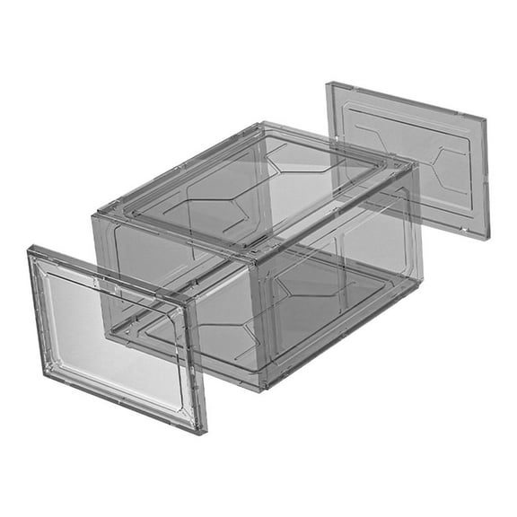 AOOOWER Elegant Clear Shoe Organizers Boxes Stackable Shoe Containers Clear Shoe Storage Holders for Men and Women