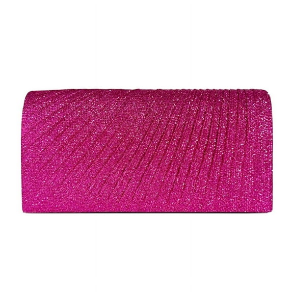 AOOOWER Elegant Evening Clutch Purse Sparkling Party Pleated Handbag Women Formal Party Clutch Bags for Weddings and Parties
