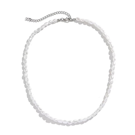 AOOOWER Elegant Imitation Pearls Jewelry Elegant Handmade Pearls Like Necklace Bracelet For Versatile Wardrobe Pairing