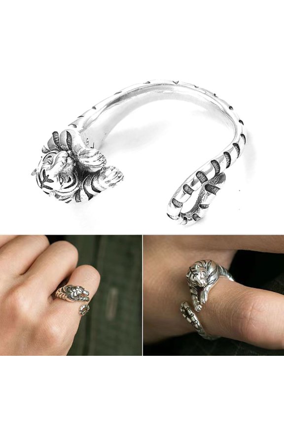 Elegant Punk Ring Simple Cartoon Engagement Ring Gift Finger Ring New Year Gift