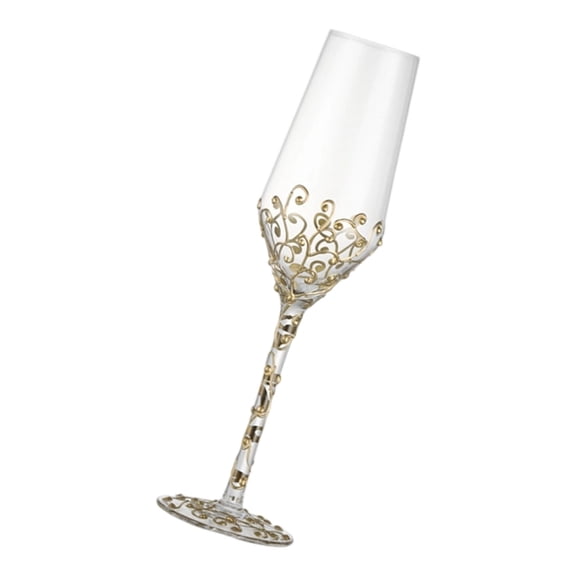 AOOOWER Elegant Ribbed Stemwares Glass Ideal For Wine Tasting And Special Event