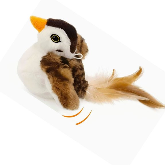 AOOOWER Entertaining Electric Bird Toy Cats Flapping Wing Interactively Sound Safe