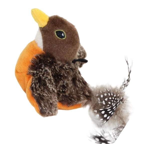 AOOOWER Entertaining Electric Bird Toy Cats Flapping Wing Interactively Sound Safe