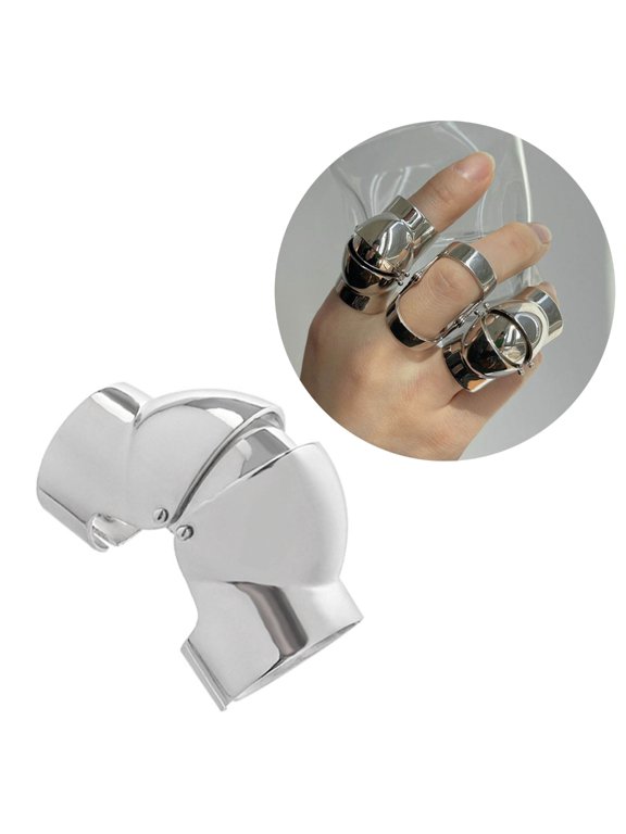 European and American Jewelry Geometric Fashion Ring Punk Rock Hip Hop Ring
