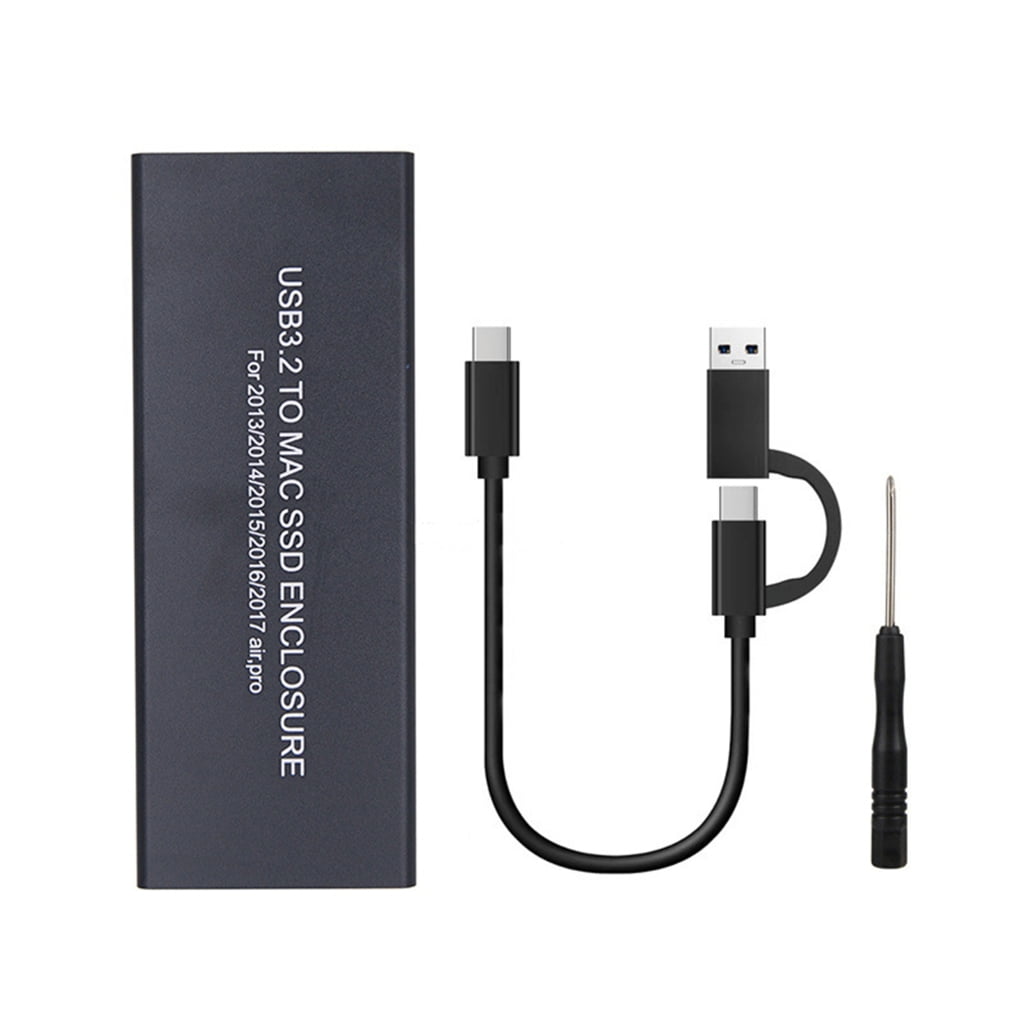 AOOOWER External-Hard Drive Enclosure for book Air Pro Retina, USB3.20 to SSD Metal-Case