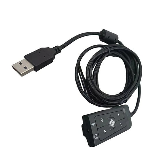 AOOOWER External Stereo Sound Card USB to 3.5mm Headphone Microphone Jacks for Cloud2 7.1 Headsets Stereo Sound Adapters