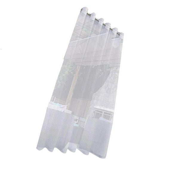 AOOOWER Eyelet Outdoor Curtains Transparents Waterproofs Voile Curtains for Patioes and Gazeboes