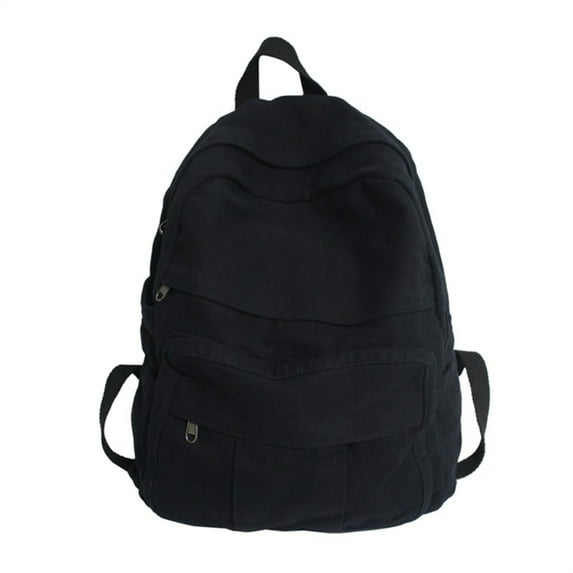 AOOOWER Fashion Canvas School Bag Bookbag Casual Travel Laptop Backpack for Student