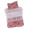 thumbnail image 1 of AOOOWER Fashion Flower Pattern Doll Bed Set with Pillow And Sleeping Bag For Plush Doll, 1 of 21