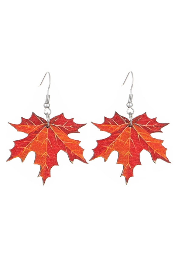 Fashion Maple Leaf Shaped Earrings for Work Dates Parties and Evening Event