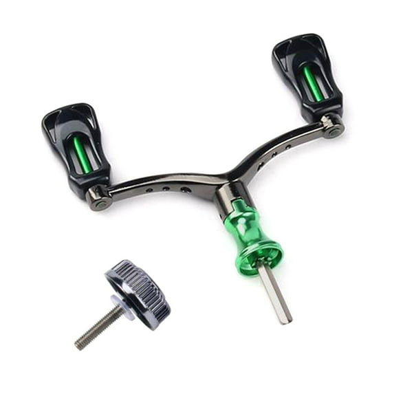 AOOOWER Fishing Reel Double Rocker Arm Fishing Reel Handle Rocker Arm Grip for Baitcasting Reel, Spinning Fishing Reel Handle