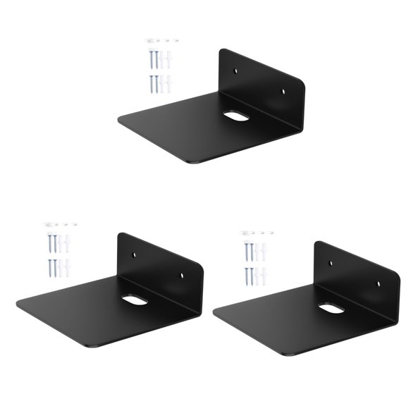 AOOOWER Floating Shelf Set For Audios Devices And Home Greenery Acrylic Storage Stand