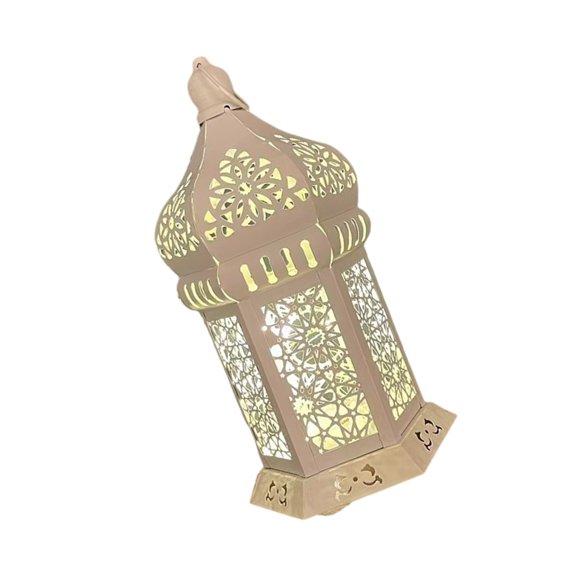 AOOOWER Floor Standing Candle Holder Handmade Iron Exotic Wind Lamp For Eid Holiday